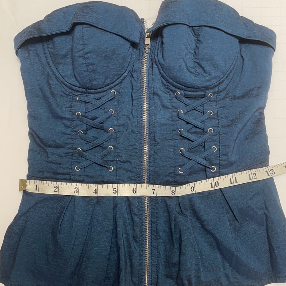 Blue Tank corset top - Picture 9 of 10